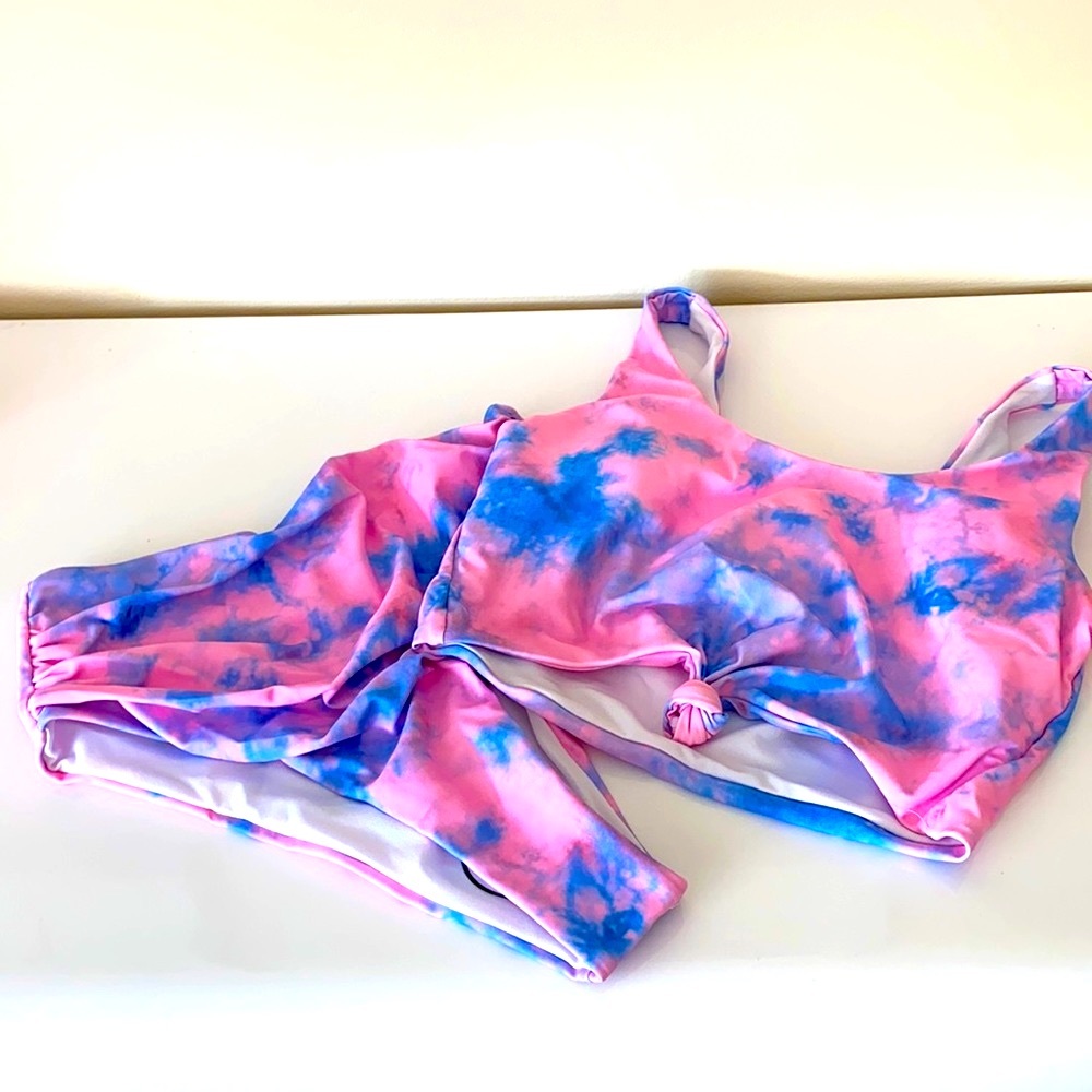 Shine to peace swimsuit. Tanks style top hi leg & high waisted bottom. NWTAGS